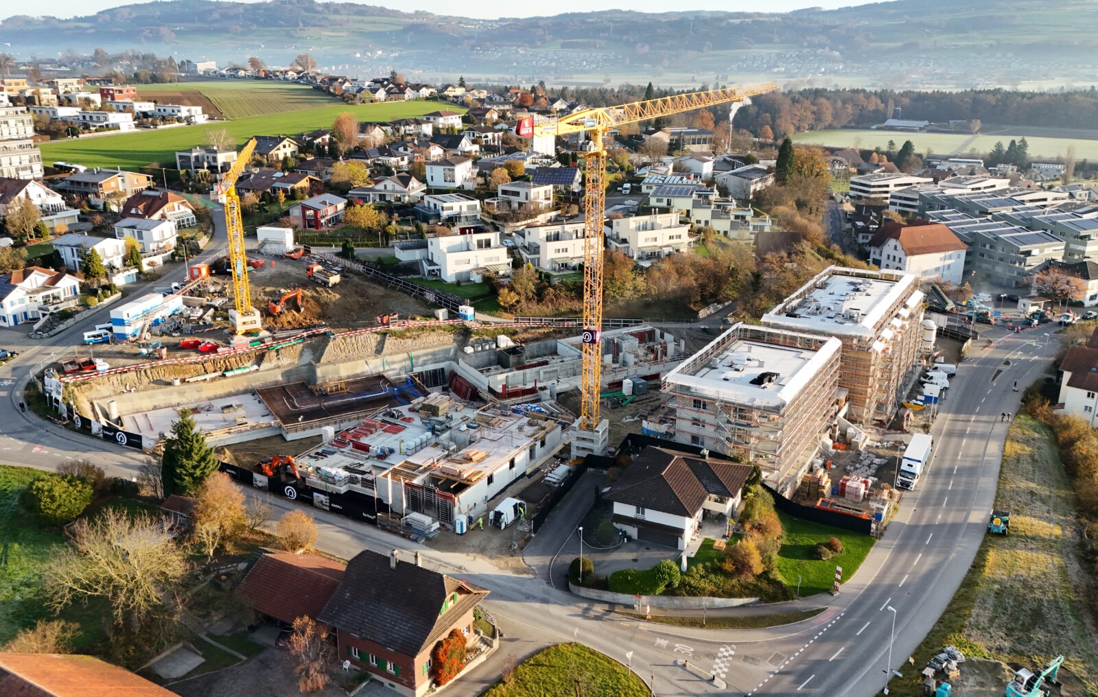 Hochbau Überbauung am-wiberg, St. Erhard.